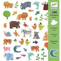 Djeco 160 St�ck Sticker Tiere 08841