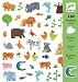 Djeco 160 Stück Sticker Tiere 08841