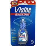 Visine Advanced Relief Redness Reliever Eye Drops, 0.28-Ounce (Pack of 3)