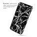 iPhone 6 Plus Case, GMYLE Snap Cover Glossy for iPhone 6 Plus (5.5 inch Display) - Black Marble 2 Slim Fit Snap On Protective Hard Shell Back Case