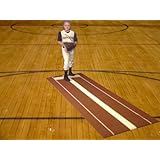 PB36108 3' x 9' Clay Softball Pitchers Pitching Mound Mat With Power Lane Pro