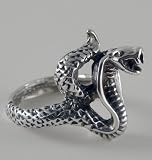 Sterling Silver Cobra Snake Ring Size 8 to 12 Available [Jewelry]