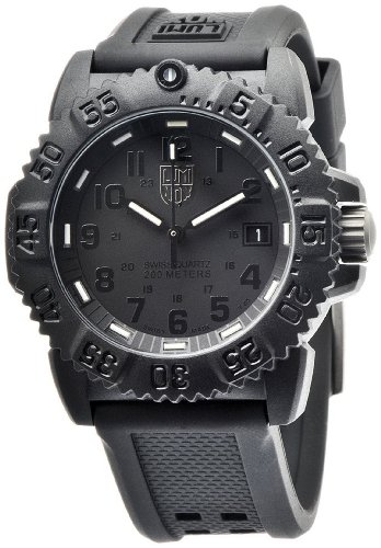 Luminox Rubber Quartz Black Dial Women's Watch - 7051.BO