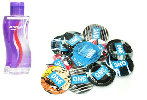 Classic Premium Latex Condoms Lubricated 72 condoms Astroglide 5 oz Lube Personal Lubricant Economy Pack