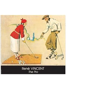 Rene Vincent (Golf Lesson) Art Poster Print - 24x26
