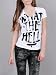 【Abbey Dawn ADJ00002B】What the Hell VネックTシャツ [アブリル・ラヴィーンプロデュース]