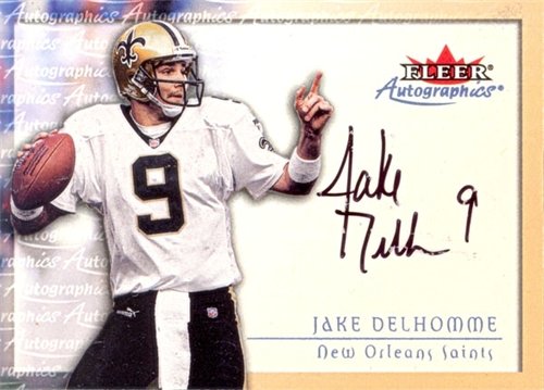 Jake Delhomme Autographed/Hand Signed 2000 Fleer Card