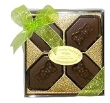 4pc Belgian Milk Chocolate Caramel Filled Bunny Diamonds