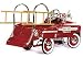 American-Retro Classic Pedal Fire Truck - Deluxe White Trim