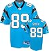 Steve Smith Reebok NFL Teal Premier Carolina Panthers Jersey - Large