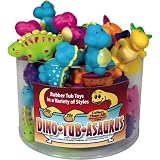 Kingsley Rubber Tub Toys Assorted Dinosaurs - (Pack of 3)