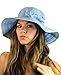NYFASHION101 Crushable Two Tone Weaved Removable Bow Floppy Brim Sun Hat