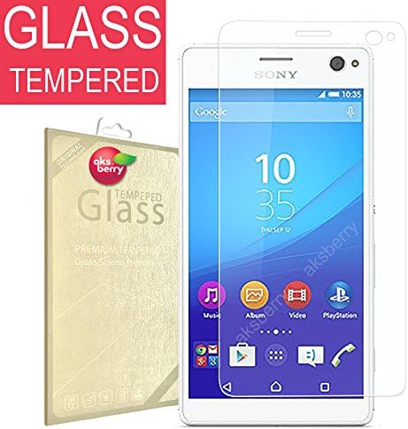 Sony Xperia C4 Dual [E5333] [E5343] [E5363] [ Tempered Glass ] Screen Protector, Aksberry(R) Premium Shatter Proof Ballistic Glass, [ 0.2mm thickness ] Ultra Clear