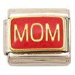 Enamel Mom Italian Charm Stainless Steel 9mm