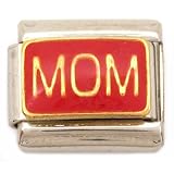 Enamel Mom Italian Charm Stainless Steel 9mm