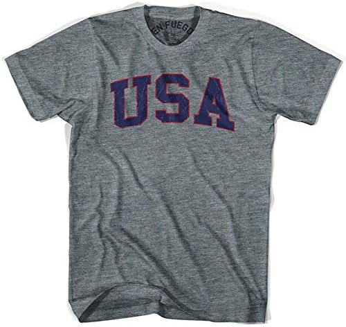 USA Vintage T-shirt, Athletic Grey, Medium