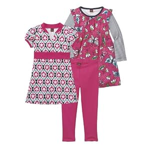 Tea Collection Infant Girl Daily Tea Set, 3 Piece