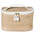 Natural Floral Train Case