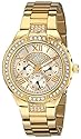 GUESS Women's U0111L2 Sparkling Hi-Energy Mid-Size Gold-Tone Watch