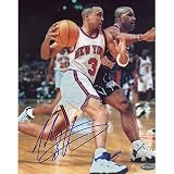 Steiner Sports NBA John Starks Driving Vs Rockets Autographed 8-by-10-Inch Photograph
