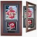 Mini Football Helmet and 8 x 10 Photograph Shadow Box (Mahogany)