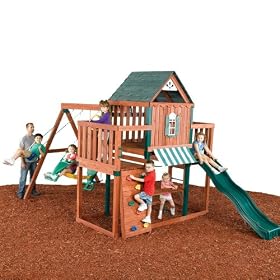 Winchester Wood Complete Ready-to-Assemble Swing Set Kit