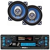 Pyle Vehicle Radio Player and Speaker Package for Home, Studio, Car, Van, Truck,...