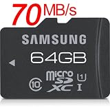 �T���X�� Samsung microSDXC 64GB Pro ������70MB/s UHS-I Class10 ���s�A���i