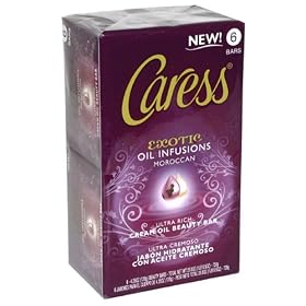 Caress Exotic Oil Infusions Cream Oil Beauty Bar, Ultra Rich, Moroccan, 6 - Pack, 4.25 oz Bars