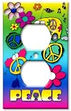 Peace Switch Plate - Outlet Cover