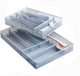Mesh Cutlery Tray-Large-Silver