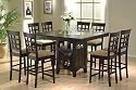 Furniture online: 9pc Counter Height Storage Dining Table w/Lazy Susan & Chair Set