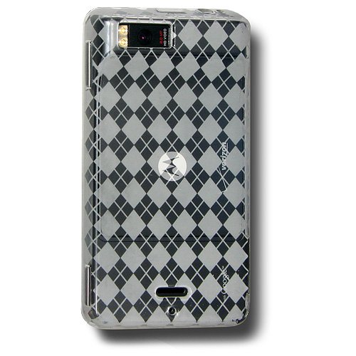Amzer Luxe Argyle Skin Case for Motorola Droid X MB810 - Clear Amzer Luxe Argyle Skin Case for Motorola Droid X MB810 - Clear