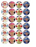 24 Diamond Jubilee (2)Cupcake Toppers