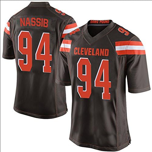 TABNHX Cleveland Football Browns Player Nassib#94 Jersey (Brown, XL)