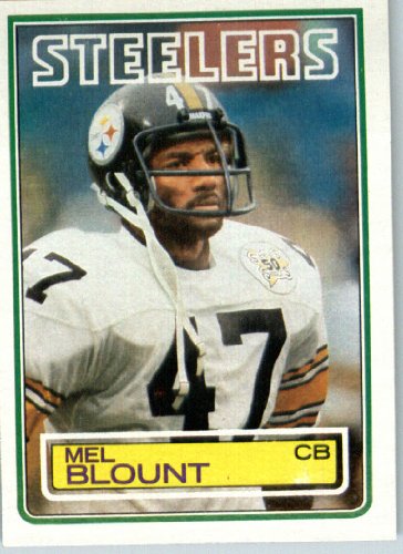 1983 Topps # 357 Mel Blount Pittsburgh Steelers Football Card - Shipped In Protective Screwdown Display Case!
