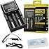 Nitecore D2 Digicharger Bundle with EASTSHINE EB182 Battery Box and Car Charger