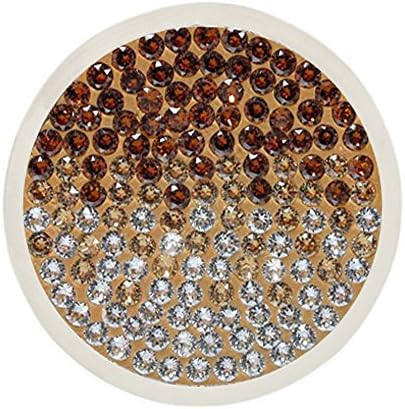 Carlo Biagi Coin Swarovski Champagne Ice Crystal Coin silver European style Interchangeable Coin Jewelry