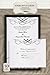 WILTON Black & White Calligraphy INVITATION KIT 50-Count