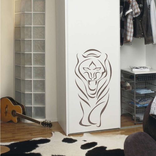 Imagen 1 de Etiqueta de la pared b002 rugido del tigre 40x18 cm