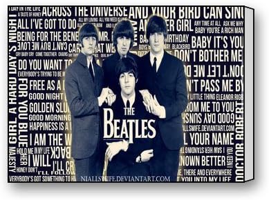 ArtShop Gallery Wrapped Music The Beatles Custom Modern Art Painting Wall Decor Canvas Print