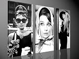 Bild auf Leinwand AUDREY HEPBURN Kunstdruck als Wandbild, by Tom Harris, Bilder auf Brillantem Giclee-Leinwanddruck amazon inkl. Keilrahmen. Vergleichbar mit einem Ölbild oder Gemälde - kein Poster- oder Plakatdruck 130x80cm #e2180