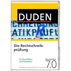DUDEN Die Rechtschreibpr�fung f�r OpenOffice u. StarOffice Korrektor 7.0