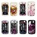 Premium Designs Cell Phone Hard Cover Case for Lg Xenon Gr500 (Choose From 5 Designs; Spring Flowers, 2D Heart Flower, 2D Purple Flower, Hot Pink Shimmer Stars, White Love Tattoo)
