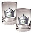 Los Angeles Kings NHL 2pc Rocks Glass Set - Primary Logo by Great American Products