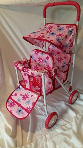 Deluxe Doll Stroller Fits Two Dolls