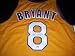 PSA/DNA Authentic Kobe Bryant Autograph Custom Throwback Los Angeles Gold Lakers Jersey