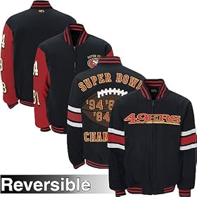 G-III San Francisco 49ers Reversible Super Bowl Commemorative Canvas Jacket