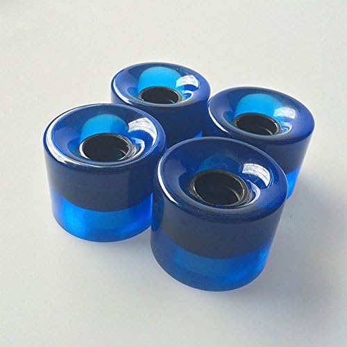 Clear Blue 1Set(4 Pcs) Blank Pro 60*45Mm Pu Wheels Fits Board Style Skateboard Backpack Longboard Skate Board Cruiser