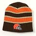Cleveland Browns Wide Stripe Knit Beanie